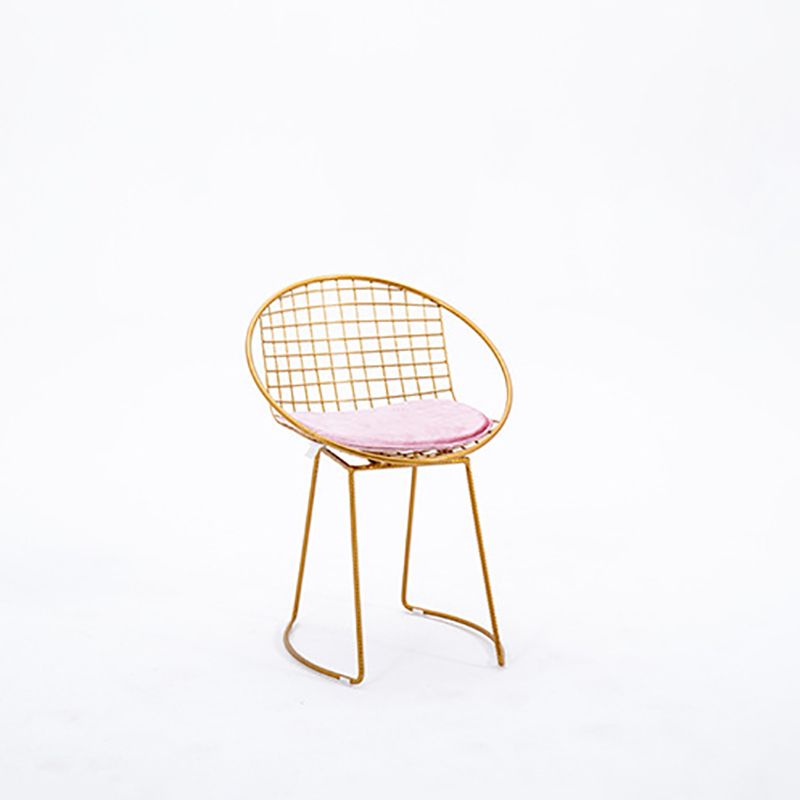 Metal Kitchen Dining Arm Chairs Glam Upholstered Dining Chairs