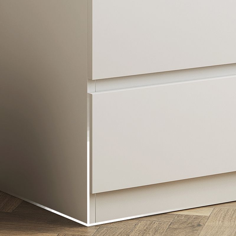 Contemporary White Storage Chest Dresser Wood Bedroom Dresser