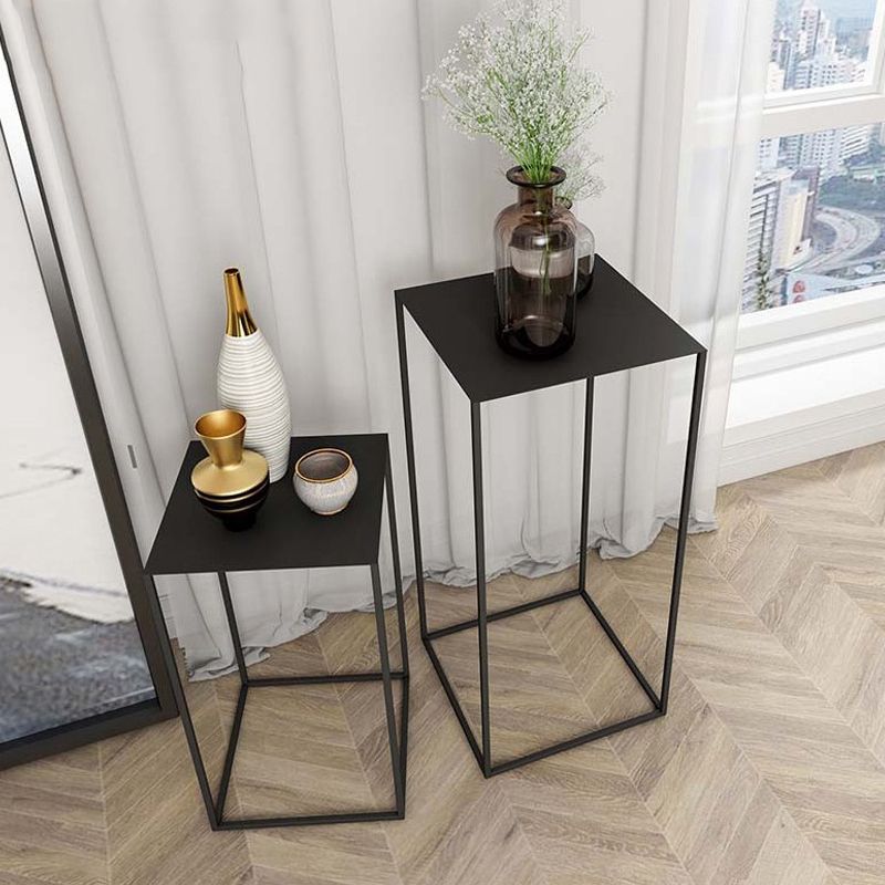 Square Metal Table Frame Base Design Medieval Modern Style Side Table