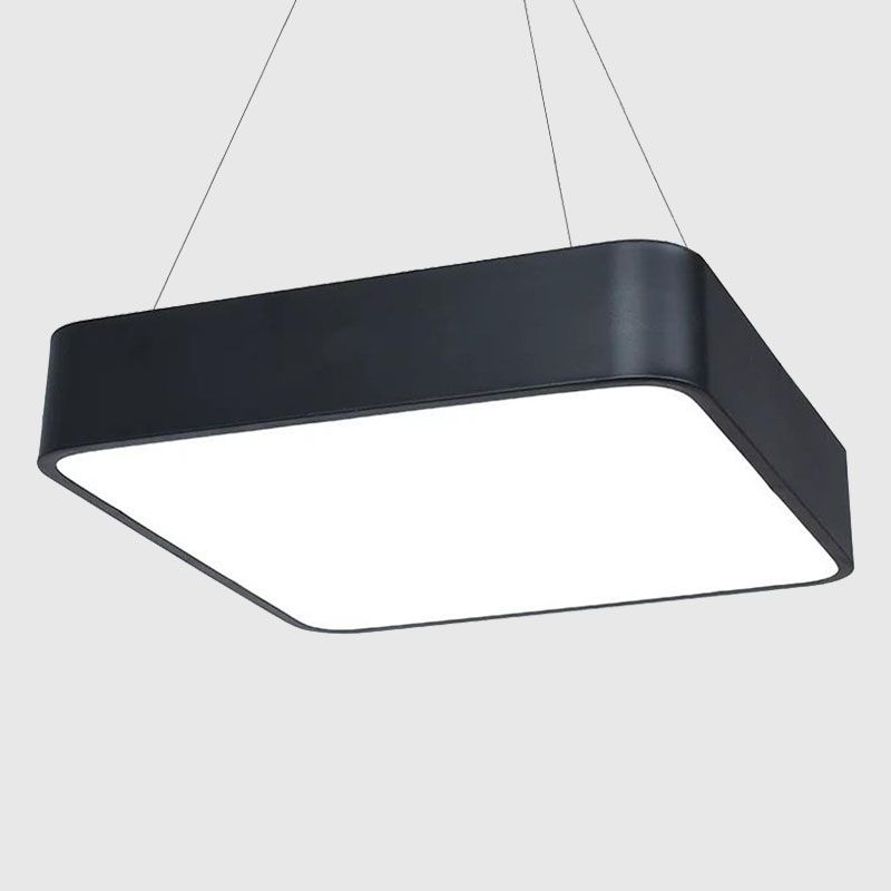 Square Ceiling Pendant Light Simple Acrylic Dining Room LED Suspended Lighting Fixture