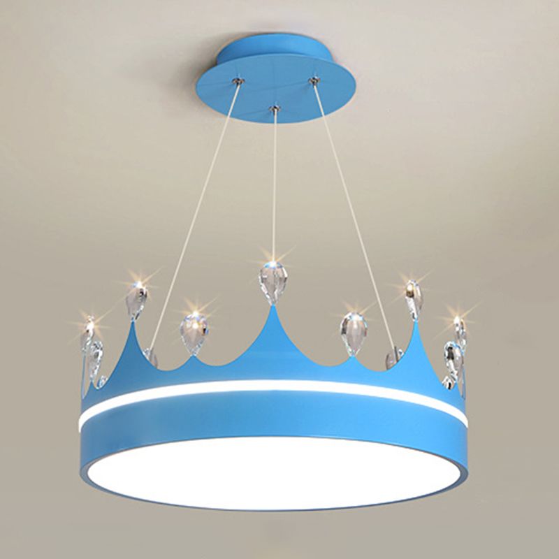 Crown Shape Hanging Lamp Modern Style LED Pendant Lamp for Bedroom