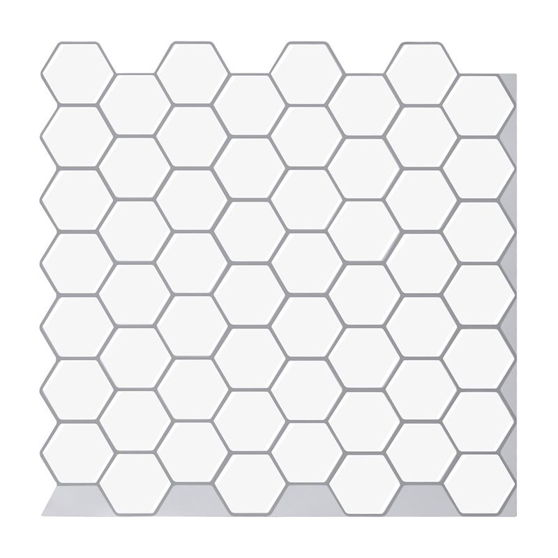 Peel and Stick Wall Tile Water Resistant Rectangle PVC Peel & Stick Subway Tile