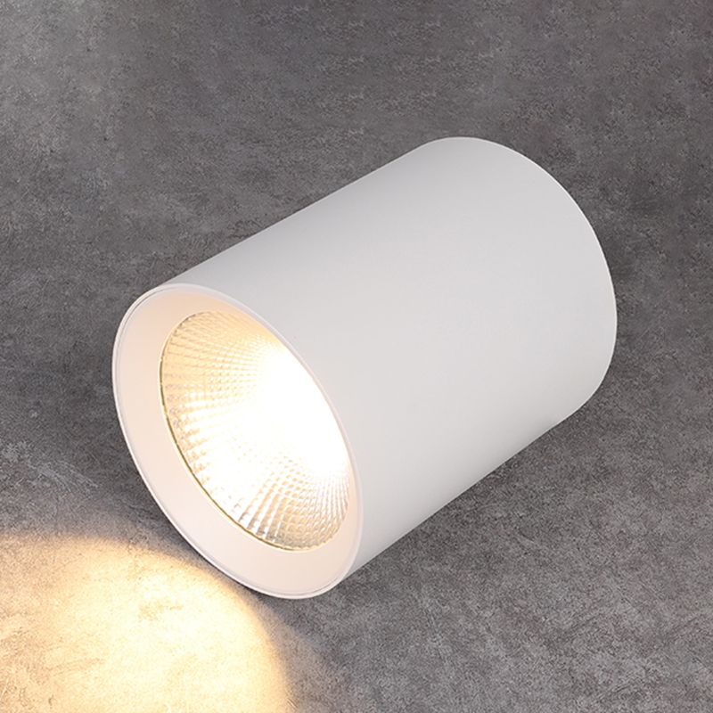 Cylinder Metal Ceiling Light Fixture Modern Style LED Ceiling Flush Mount