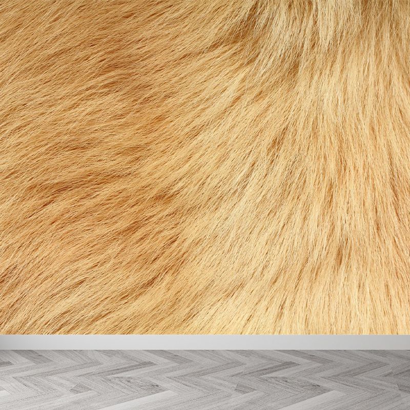 Photographic Animal Fur Print Mural Full Size Wall Decor for Boys Room, Custom Made