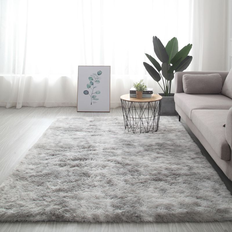 Kleur gemengd huisdecoratie tapijt eigentijds vloerkleed met tie-dye effect polyester met antislip achterkant