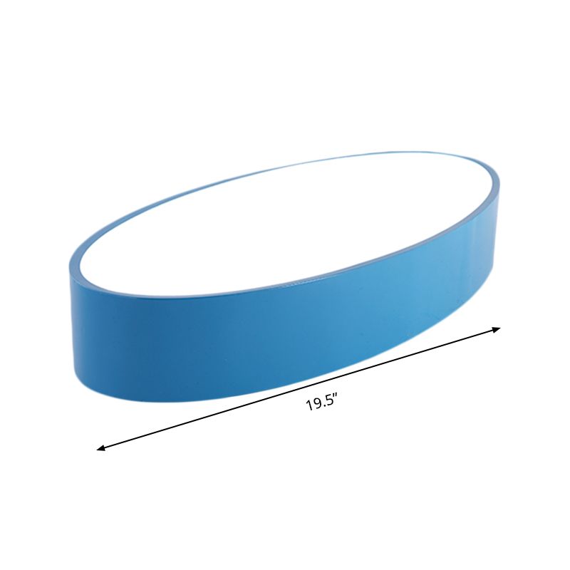 Acrylic Oval LED Flush Mount Light Modern Simple Style Ceiling Lamp for Kid Bedroom