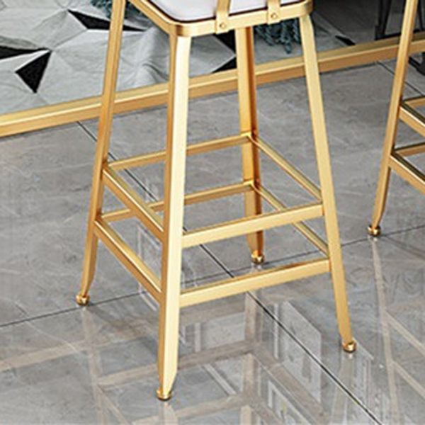 Glam 1/2/3 Pieces Bar Table Set Rectangle Bar Table with High Metal Stools