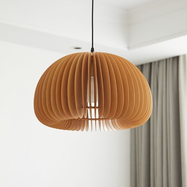 Techo moderno Carril colgante Luz de calabaza de madera Luz colgante para sala de estar para sala de estar