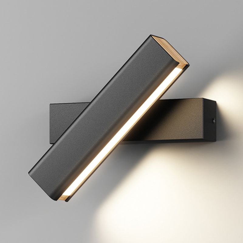 Single Modern White/Black Wall Mounted Sconce LED Wall Light for Bedroom