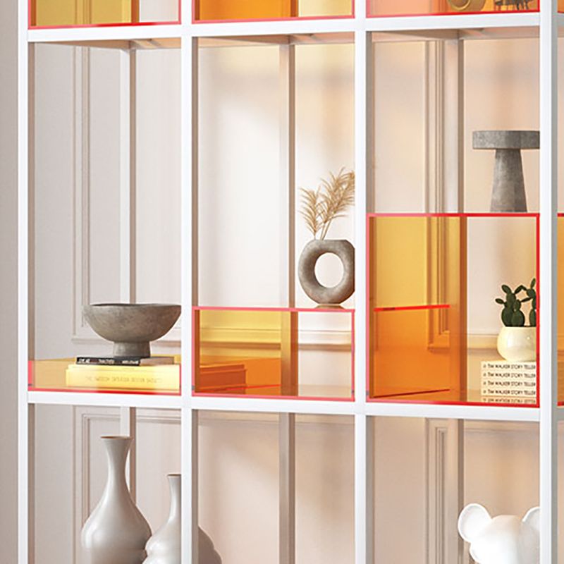 Open Back Standard Bookshelf Modern Style Acrylic Bookcase with Shelves