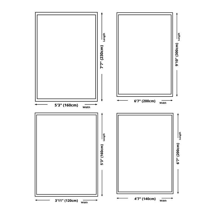 Einfache helle Farbe Absagter Teppich Polyester Ethnisches Blumenmuster Fläche Teppich nicht rutschfest