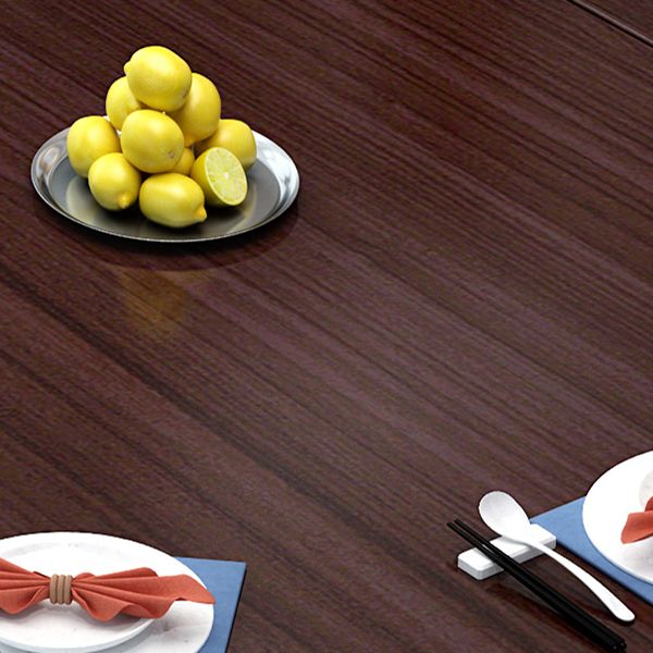 Brown Wood Foldable Dining Table Traditional Kitchen Dinette Table