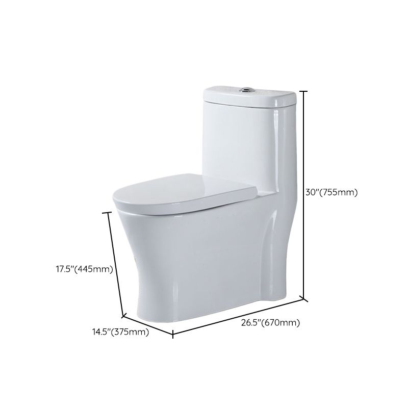 Modern All-In-One Toilet Bowl Floor Mount White Urine Toilet for Washroom