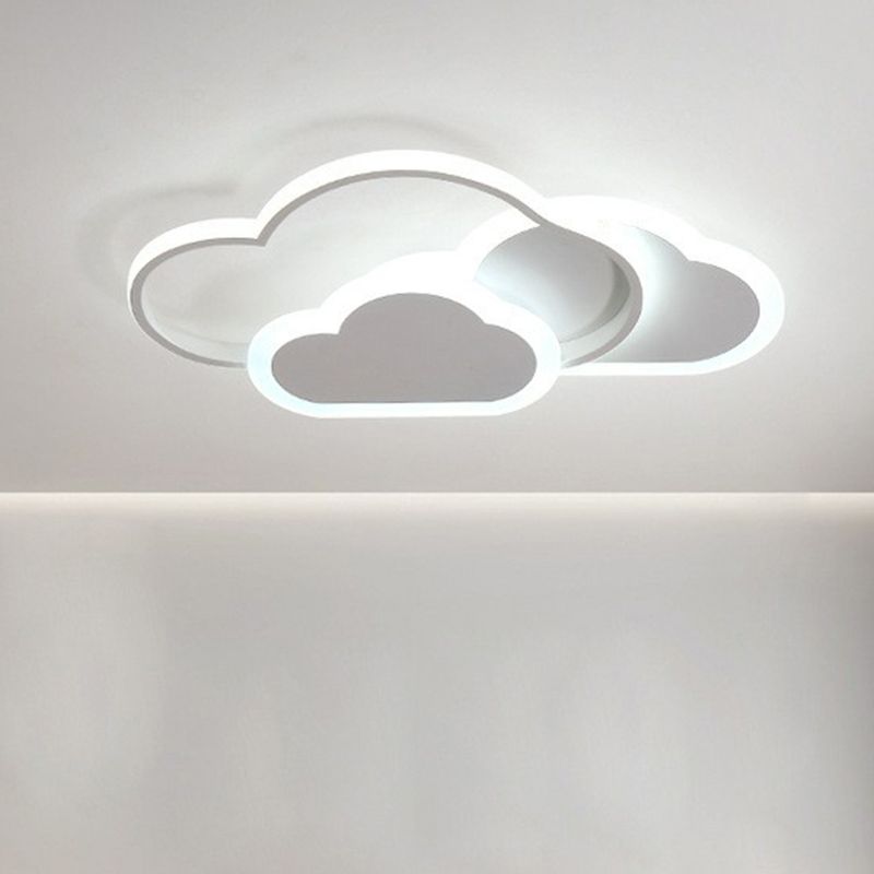 Plafonnier LED en forme de nuage métallique, plafonnier de Style nordique pour chambre à coucher