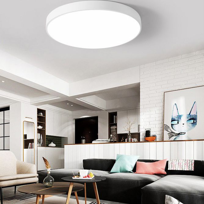 Minimalistische Macaron inbouw LED-lamp rond plafondarmatuur met acrylkap