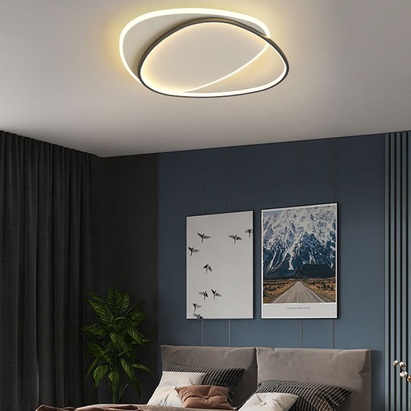 Lampada da soffitto a LED da incasso a soffitto di design dalla linea stile contemporaneo per soggiorno