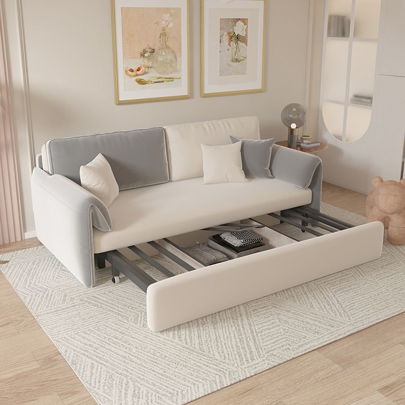 Contemporary Foldable Futon Sleeper Gray Futon Sleeper Sofa Bed