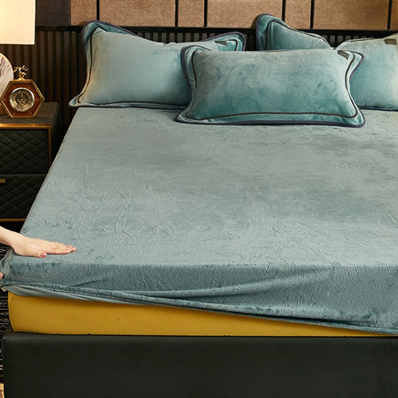 Modern Bed Sheet Soild Super Soft Set Fitted Sheet for Bedroom