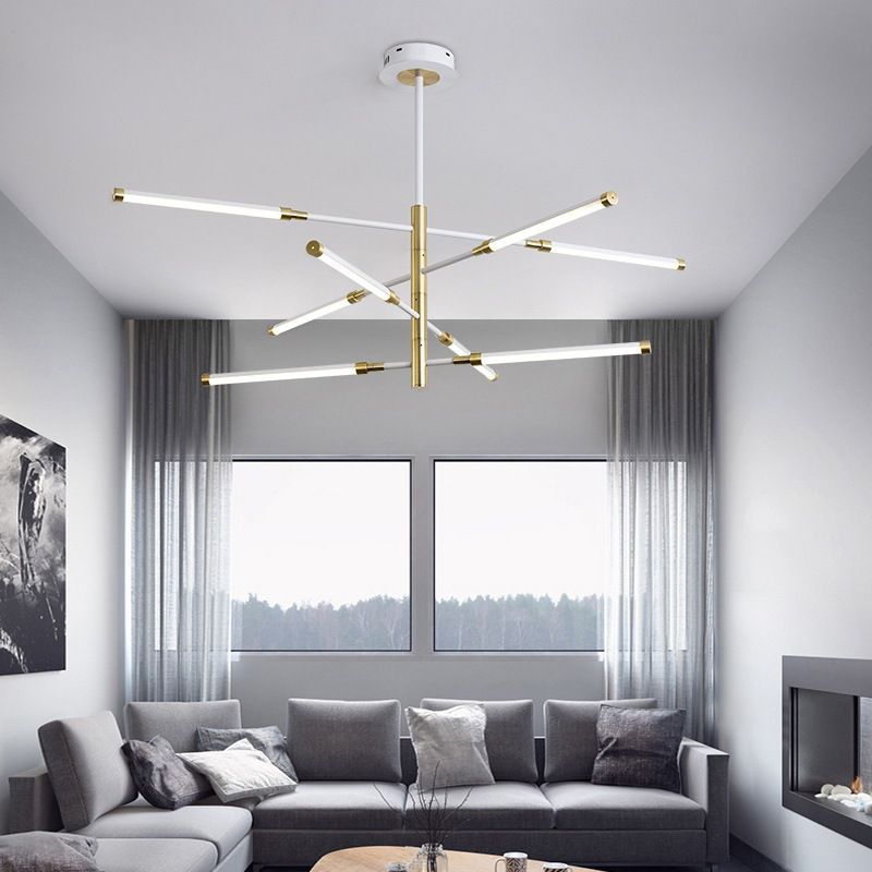 Semplicità lampada lampadina lineare lampada in metallo lampada lampadario a LED