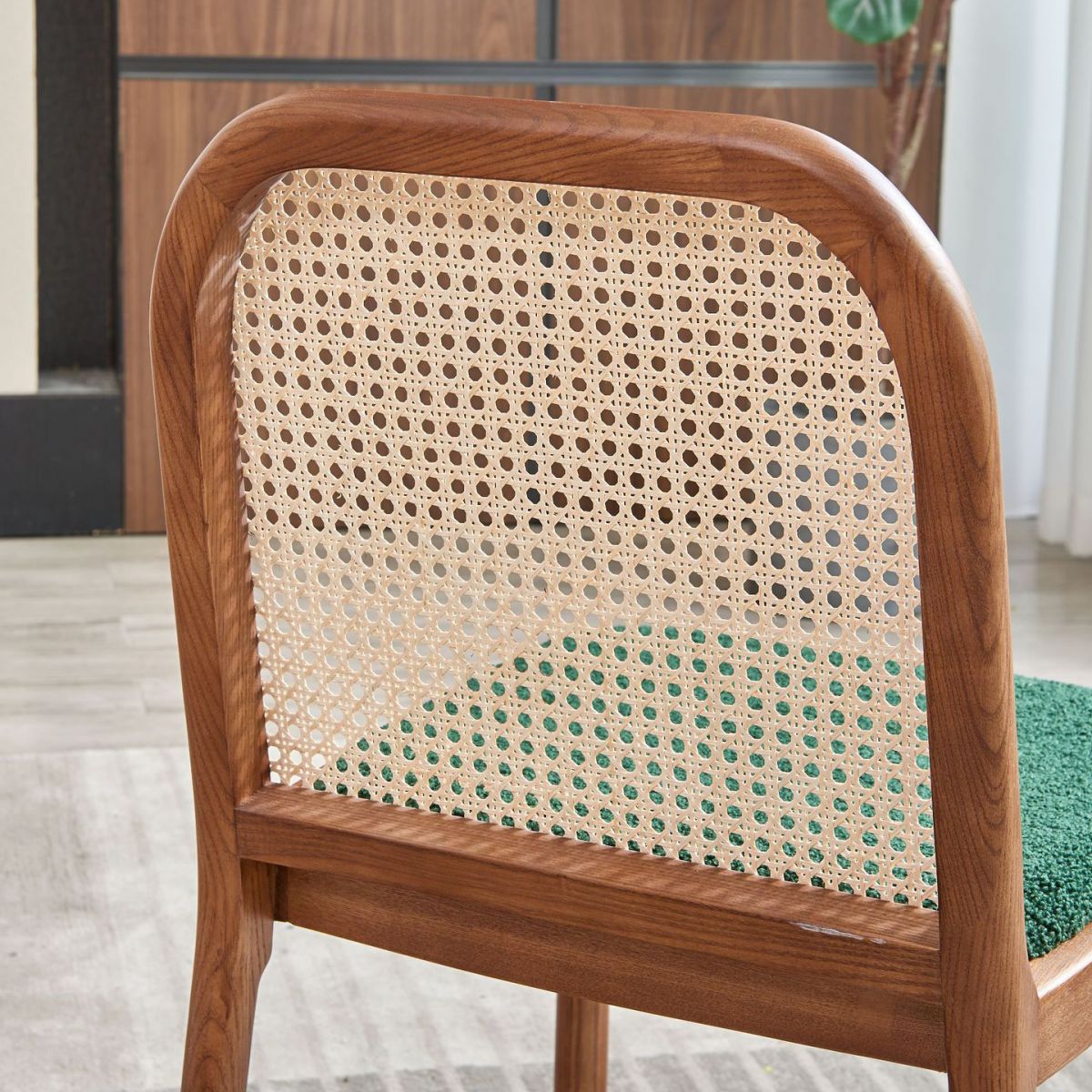 Traditional Upholstered Dining Side Chair Solid Wood Side Chair