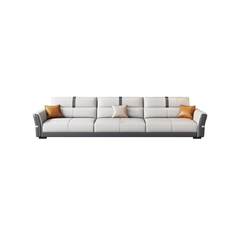 Contemporary Sectional Sofa Faux Leather Stain-Resistant Sectional Sofa