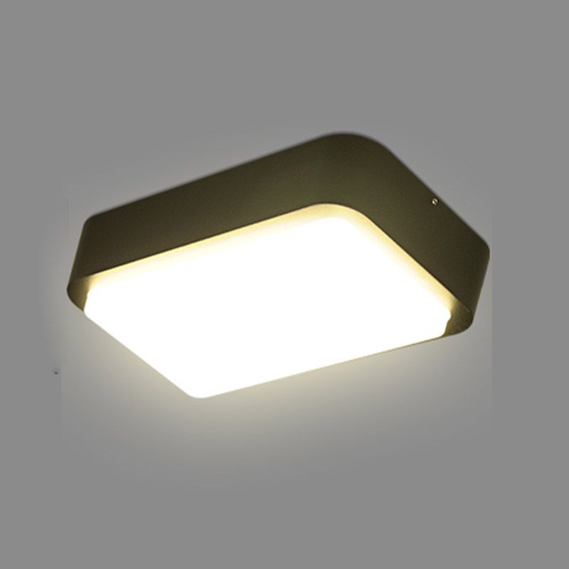 Lampe de plafond imperméable à l'ombre en plastique de lumière affleurante géométrique pour le balcon de cour