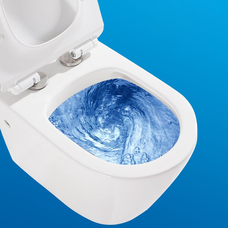 Modern Wall Mount Toilet All-In-One Porcelain Single Flush Toilet Bowl