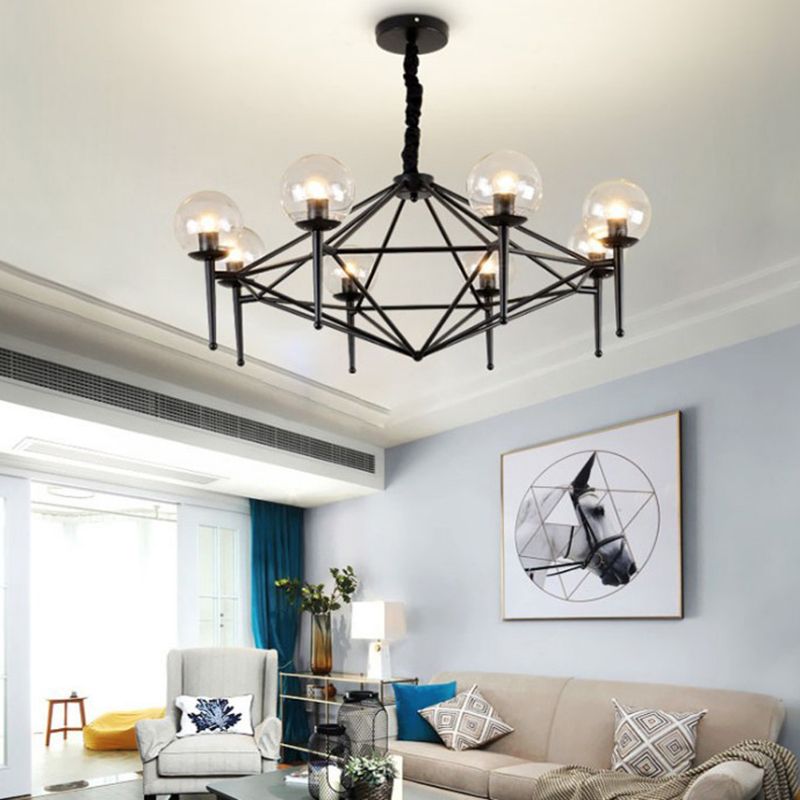 Pyramid Dinning Room Chandelier Pendant Light Glass Modernist Pendant Lighting Fixture