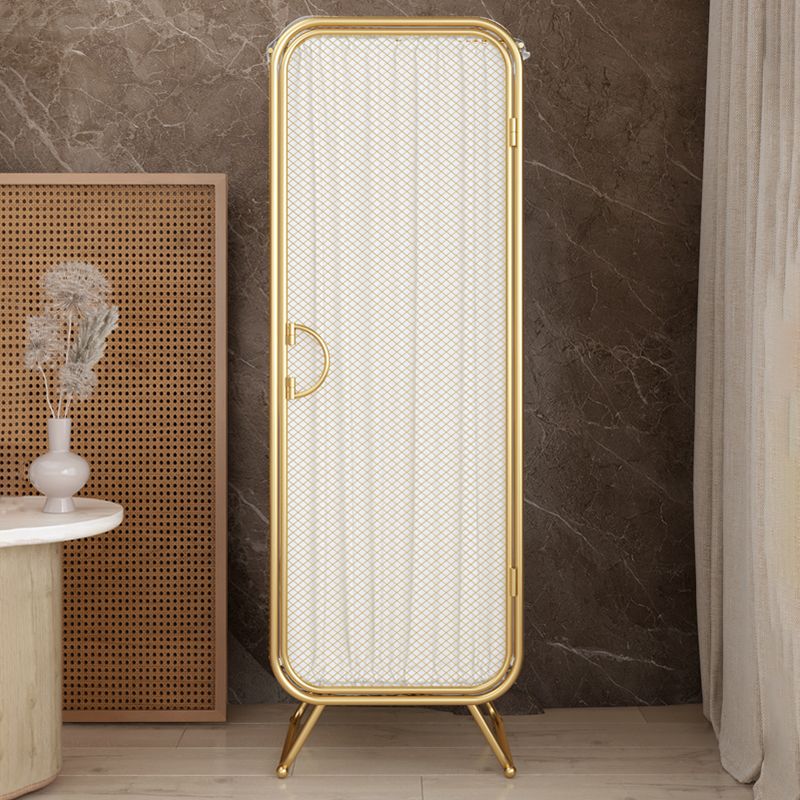 Modern Wardrobe Cabinet Clothes Rail Metal Wardrobe Armoire for Bedroom