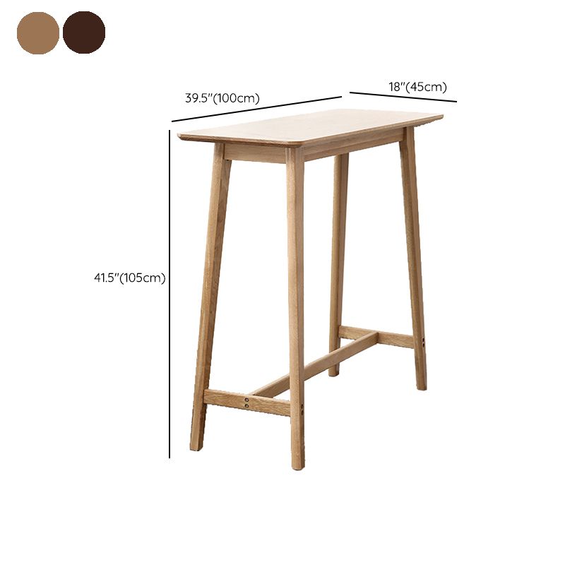 Solid Wood Counter Height Dining Table Modern Patio Bar Table