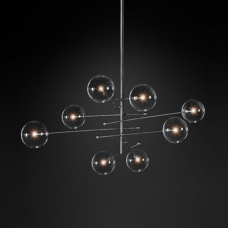 Globe Pendant Lights Modernism Glass Pendant Lighting Fixtures for Living Room