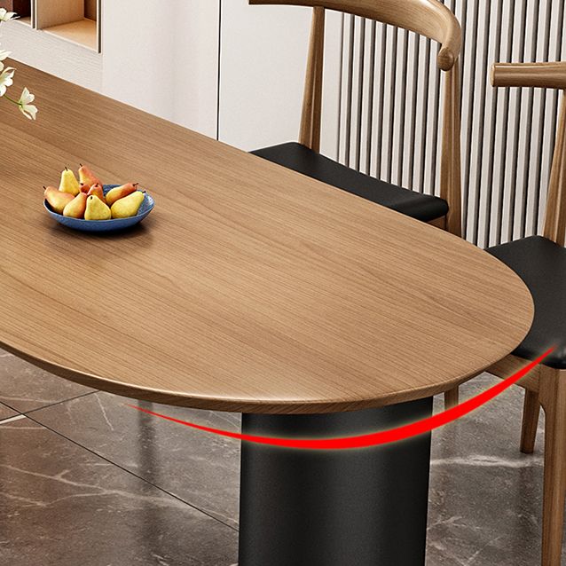 Pine Solid Wood Dining Table Free Form Dining Table for Dining Room