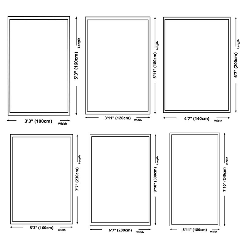 Modern Carpet Patchwork Trendy Polyster Area Rug Anti-Slip Backing Washable Rug for Living Room