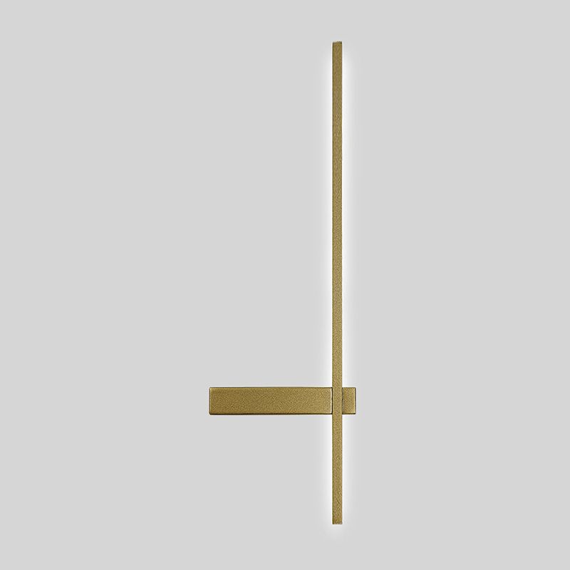 1-Light Linear Wall Light Modern Metal Wall Light Fixture for Bedroom