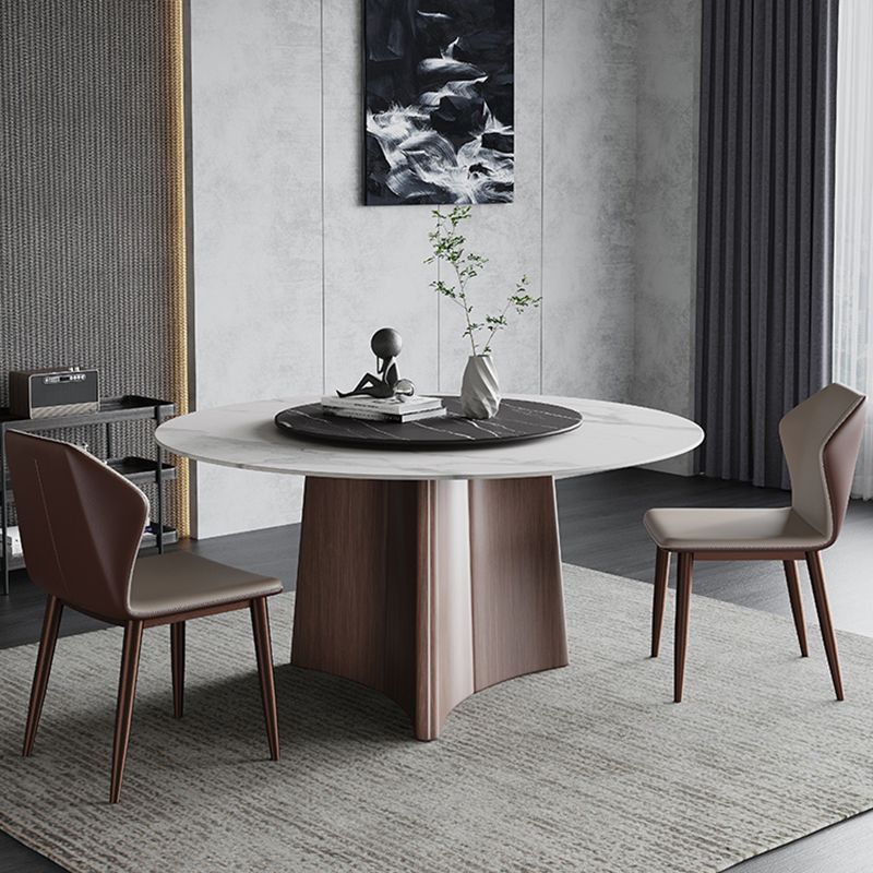 Contemporary 1/3/4/7/11 Pieces Furniture Round Stone Dining Set for Home