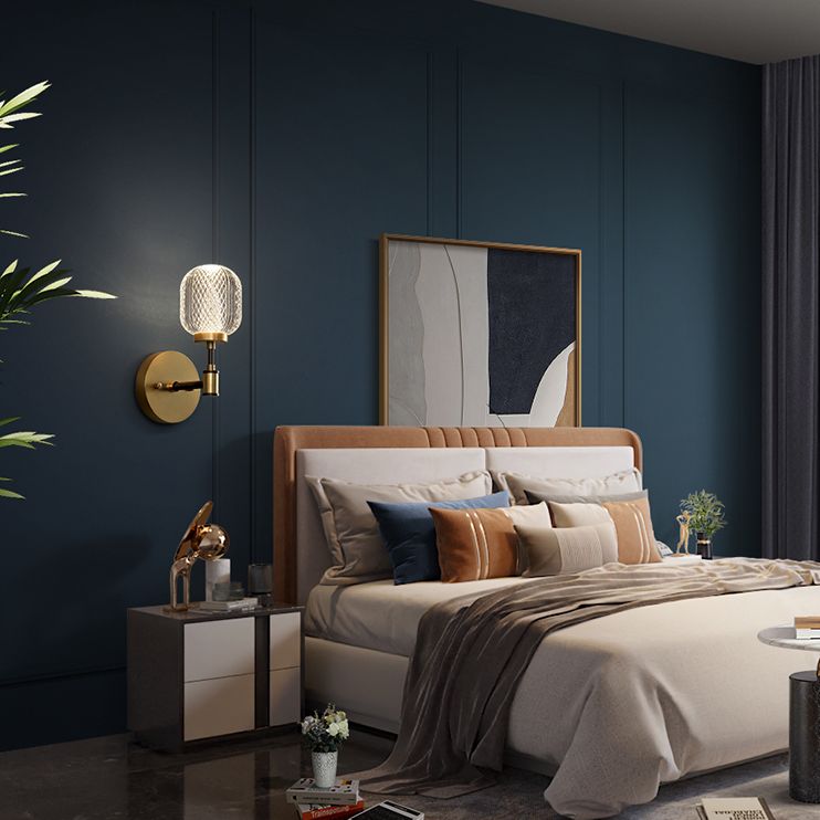 Modern Sphere Wall Mount Light Fixture 1 Light Wall Sconce for Living Room