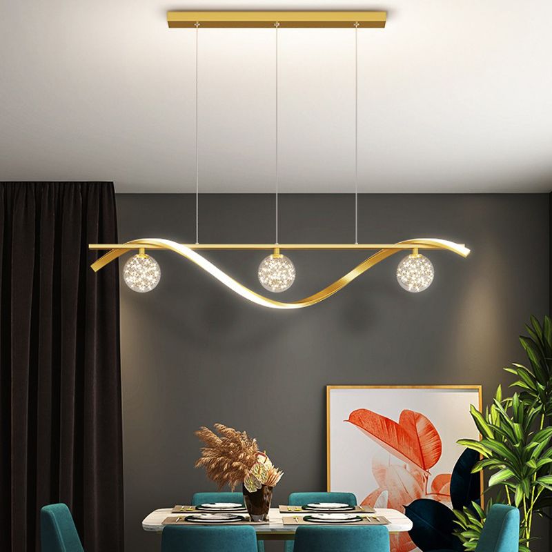 Luminaires d'éclairage de l'île sphérique modernes