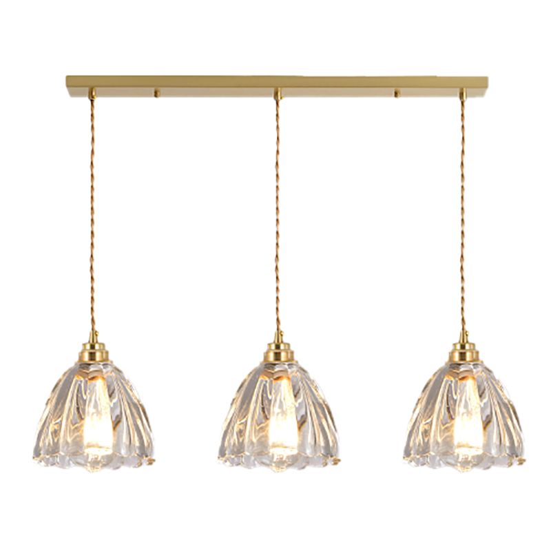 Modern Style Cone Shape Pendant Lighting Glass Pendant Light for Bedroom