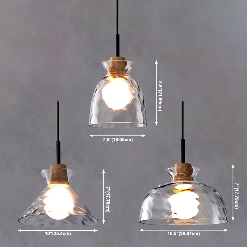 Indoor -leichte hängende leichte Wasserglasanhänger Licht für Esstisch