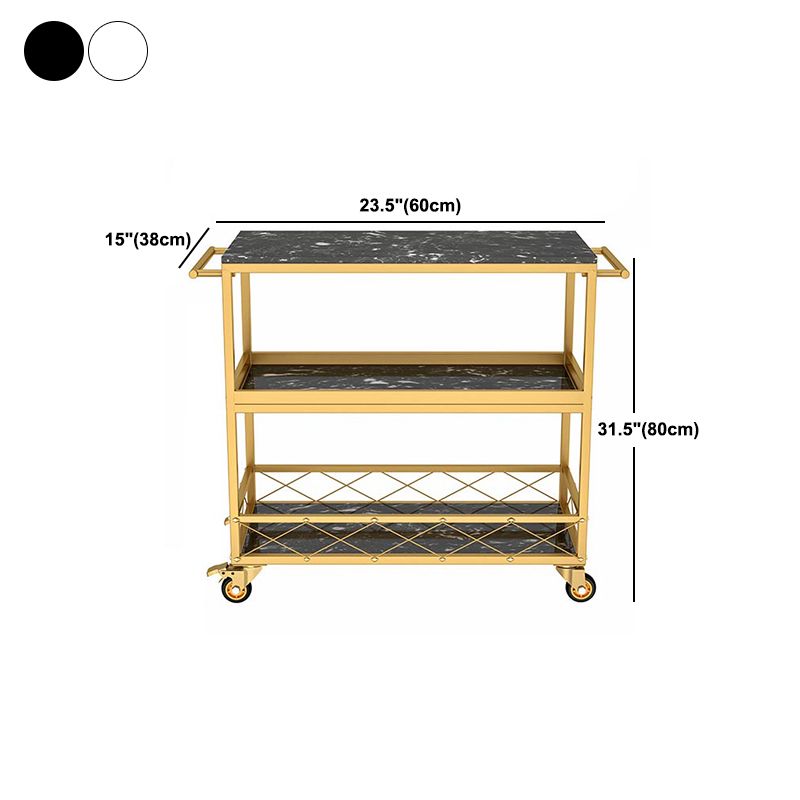 31.50" High Contemporary Rectangle Prep Table Rolling Metal Prep Table for Kitchen
