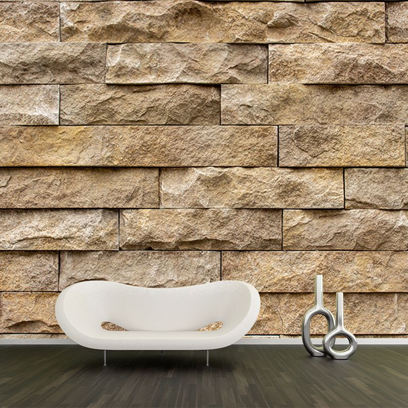 Brick Pattern Mural for Home Decor Contemporary Wall Art, Personalized Size