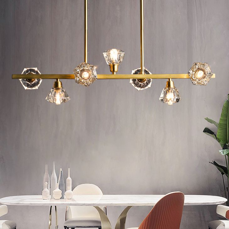 Modern Style Island Light Crystal Hanging Light for Dining Room