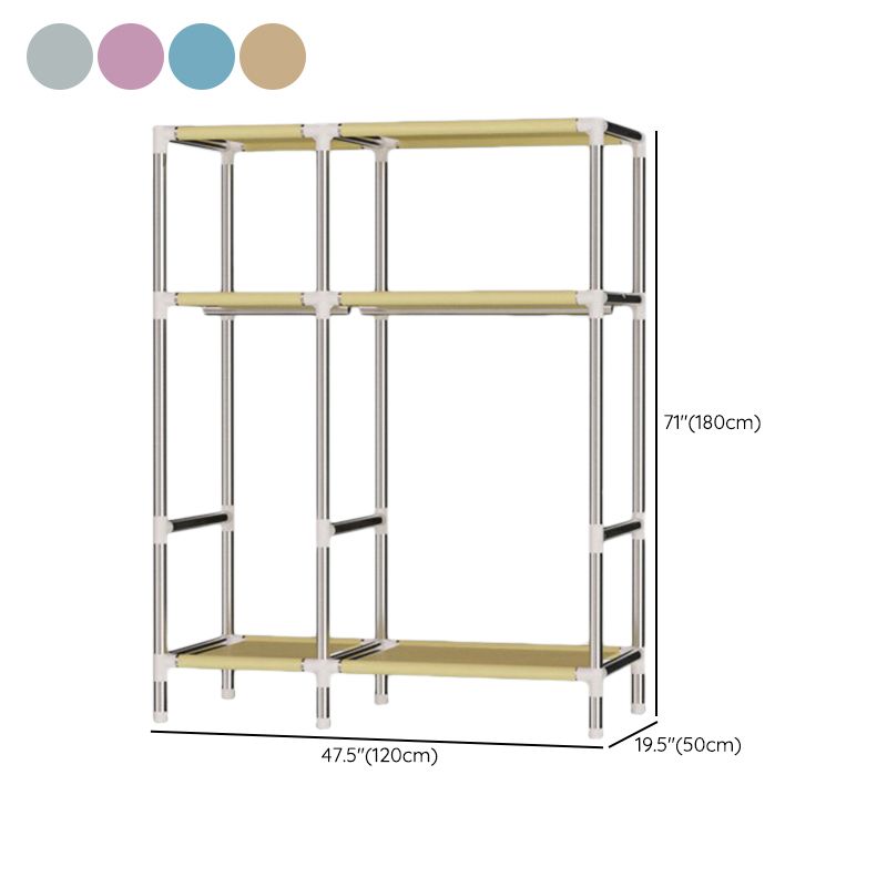 Hinged Wardrobe Closet with Legs Contemporary Wardrobe Armoire