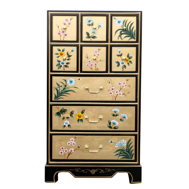 Classic Glam Dresser Solid Wood Storage Chest Dresser with 5/6/7/8/9 Drawers