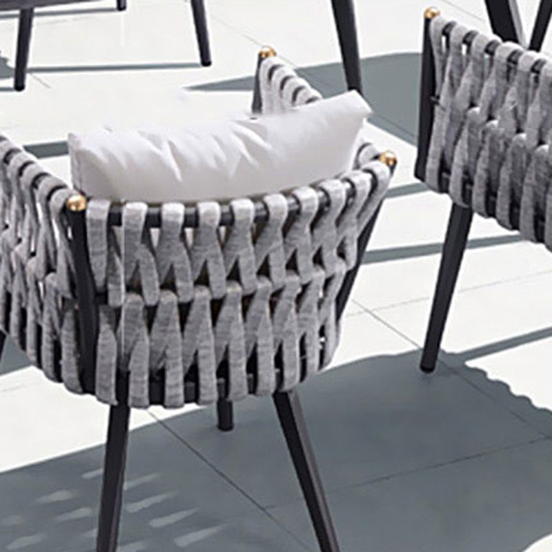 Bohemian Style Dining Set 1/4/5/7 Pieces Wood Dining Table Set for Patio