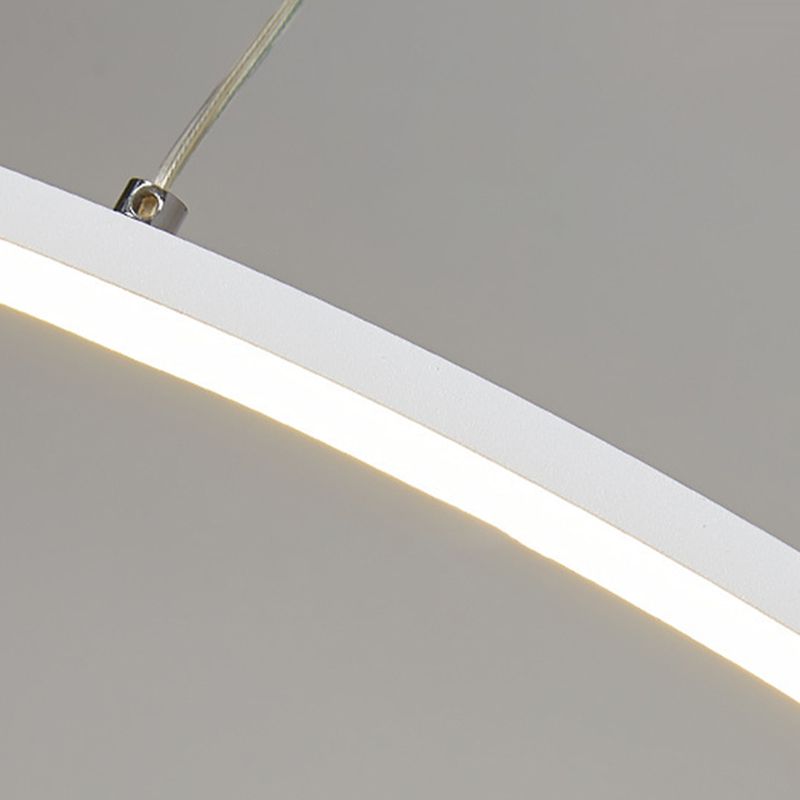Black/White Kitchen Island Lighting Contemporary LED Ceiling Light for Home