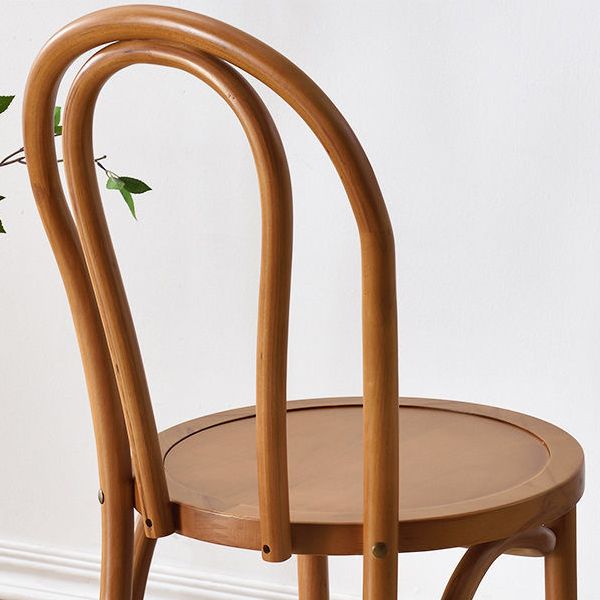 Dining Room Armless Dining Chair Open Back Solid Wood Side Chair