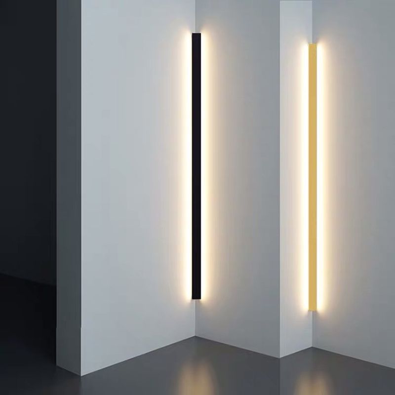 Luz de la pared lineal lámpara nórdica estilo minimalista de aleación de aluminio de aluminio