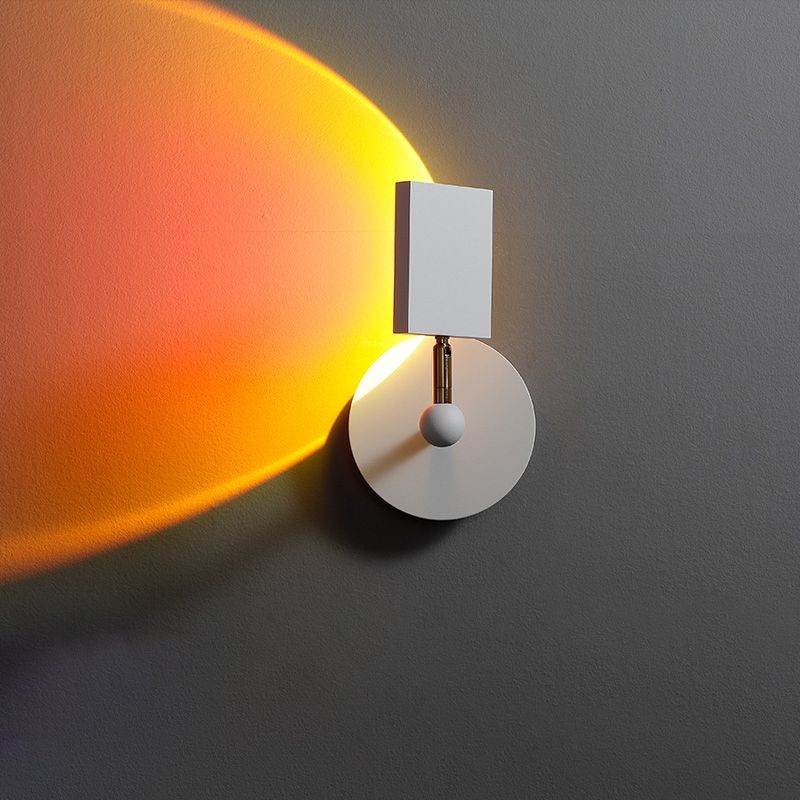 Éclairage mural géométrique en métal Style contemporain 1 luminaire mural lumineux