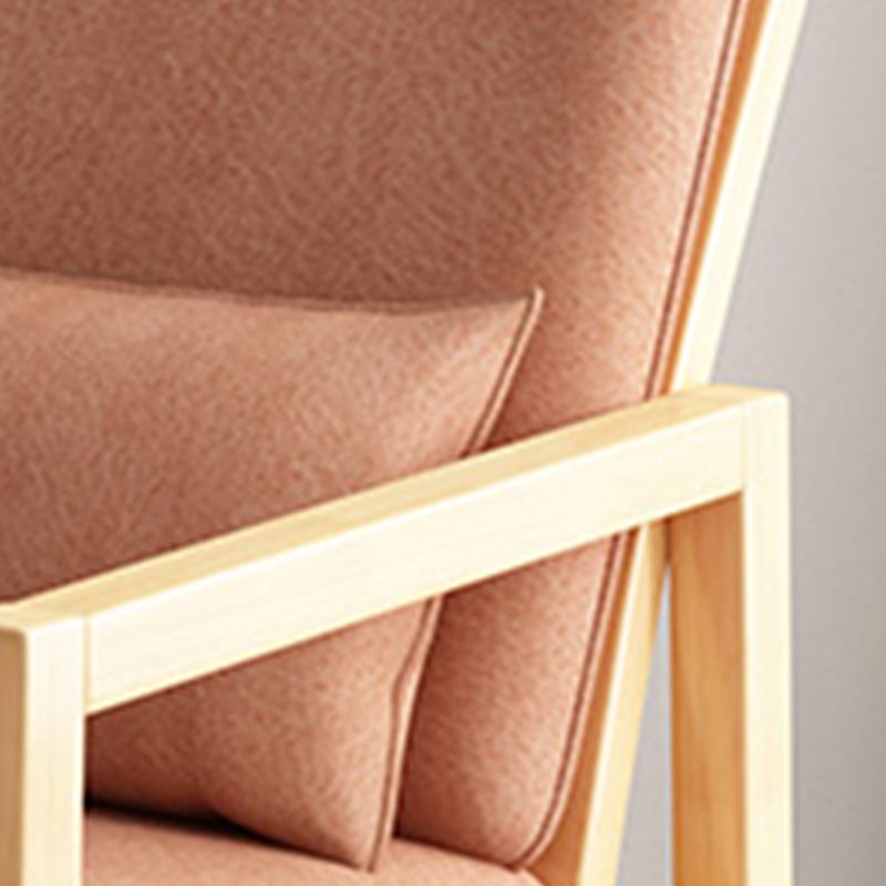 Linen Arm Chair 28.34" Wide Solid Wood Frame Chair for Bedroom